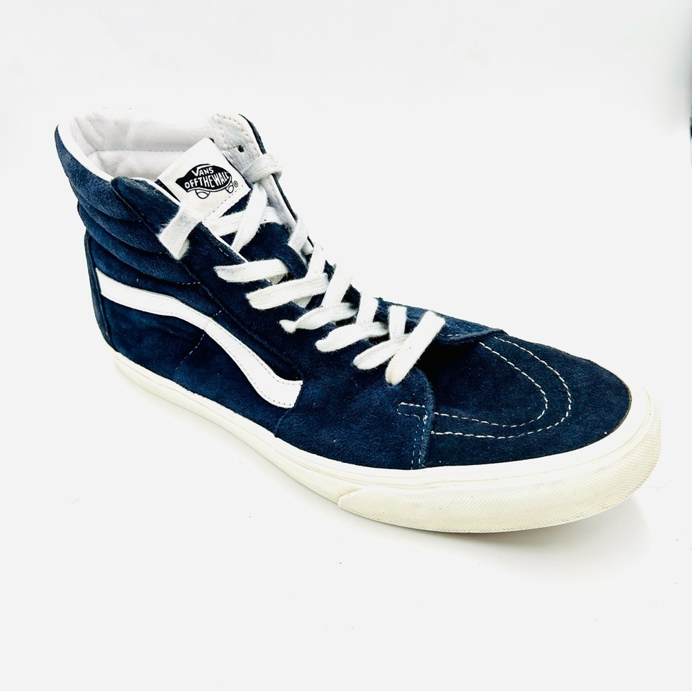 Vans shoes Sk8 Hi Parisian Night Suede sneakers high tops blue men size 12